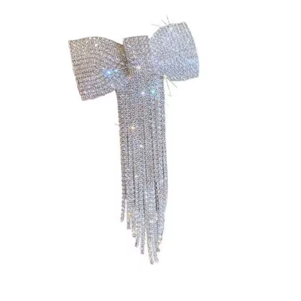 Dazzling Rhinestone Bow Hair Accessory - Picture 2 of 4
